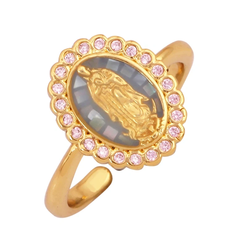 Luxurious Full Pave CZ Gem Style Finger Ring, Flower Butterfly Saint Maria Blue Green Summer Beach Party Jewelry Wholesale P03