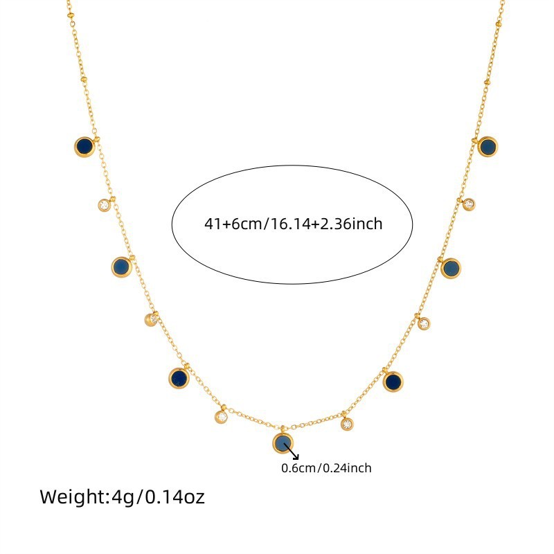 Korean style, fashionable, simple, suitable for commuting, double-layered heart butterfly stainless steel flower accessory chain pendant necklace