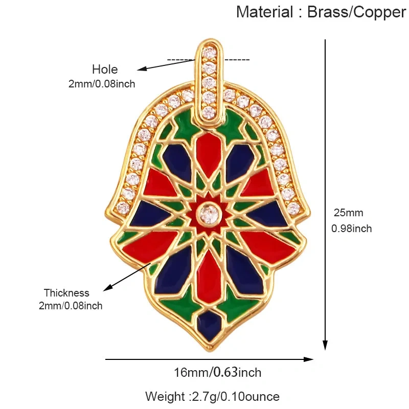 European Style Enamel Colorful Hand Eye Charm Pendant,Gesture Finger DIY Jewelry Craft Necklace Making Bracelet Supplies R15