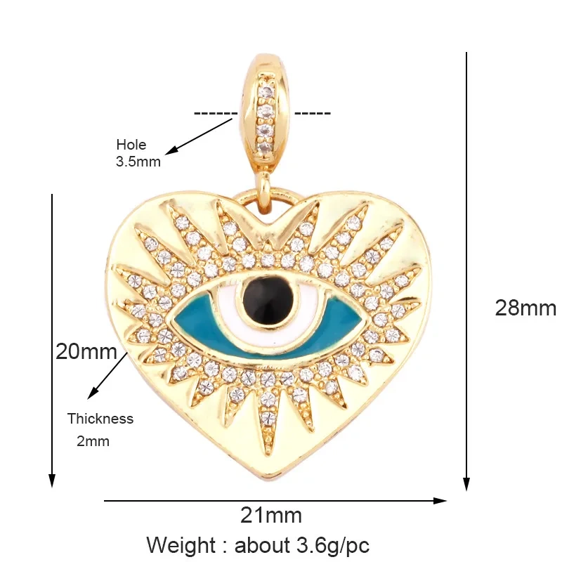 European Style Enamel Colorful Hand Eye Charm Pendant,Gesture Finger DIY Jewelry Craft Necklace Making Bracelet Supplies R15