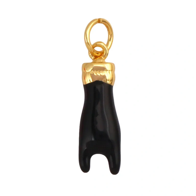 European Style Enamel Colorful Hand Eye Charm Pendant,Gesture Finger DIY Jewelry Craft Necklace Making Bracelet Supplies R15