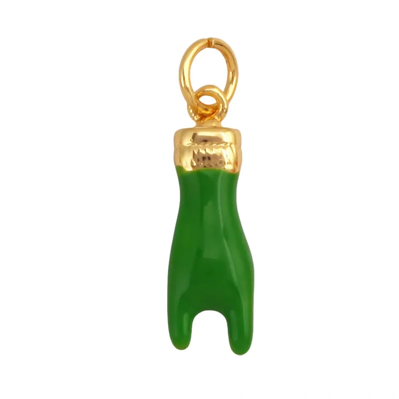 European Style Enamel Colorful Hand Eye Charm Pendant,Gesture Finger DIY Jewelry Craft Necklace Making Bracelet Supplies R15