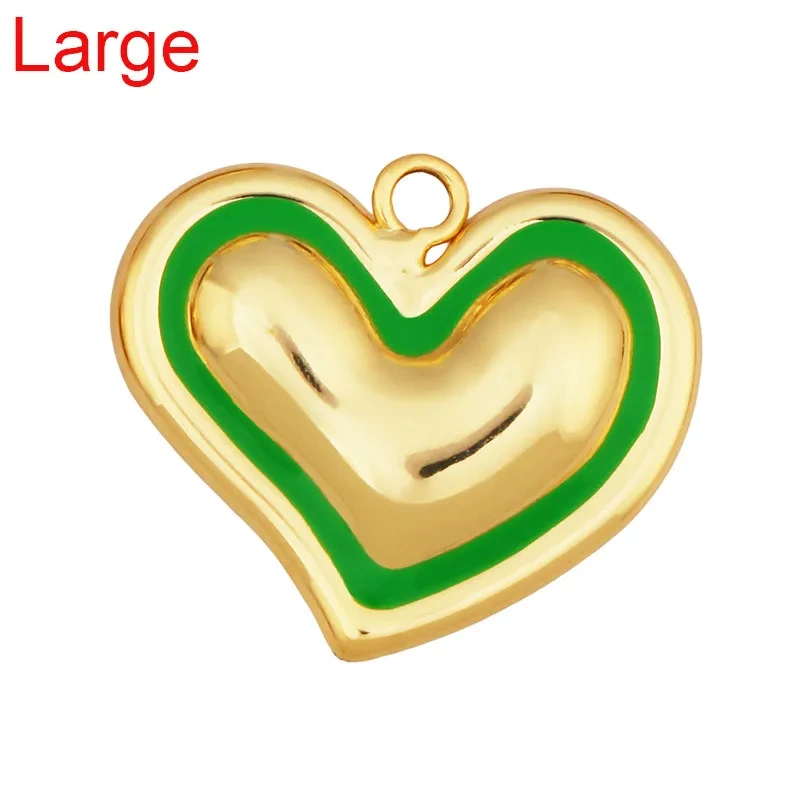 Trendy Love Heart Gesture Charm Pendant,18K Real Gold Plated Jewelry Necklace Bracelet Making Components Findings Supplies R37