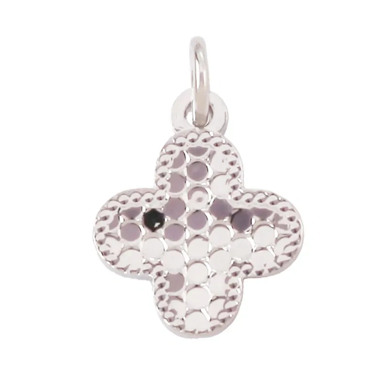 Trendy Love Heart Star Butterfly Bear Clover Charm Pendant,18K Real Gold Plated Jewelry Necklace Bracelet DIY Making Supply R26