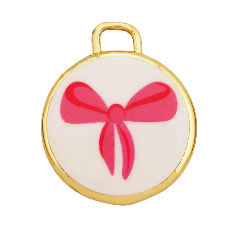 Trendy European Style Handmade Ceramic Necklace Charm Clover Heart Boot Charm Pendant,DIY Jewelry Necklace Bracelet Supplies R40