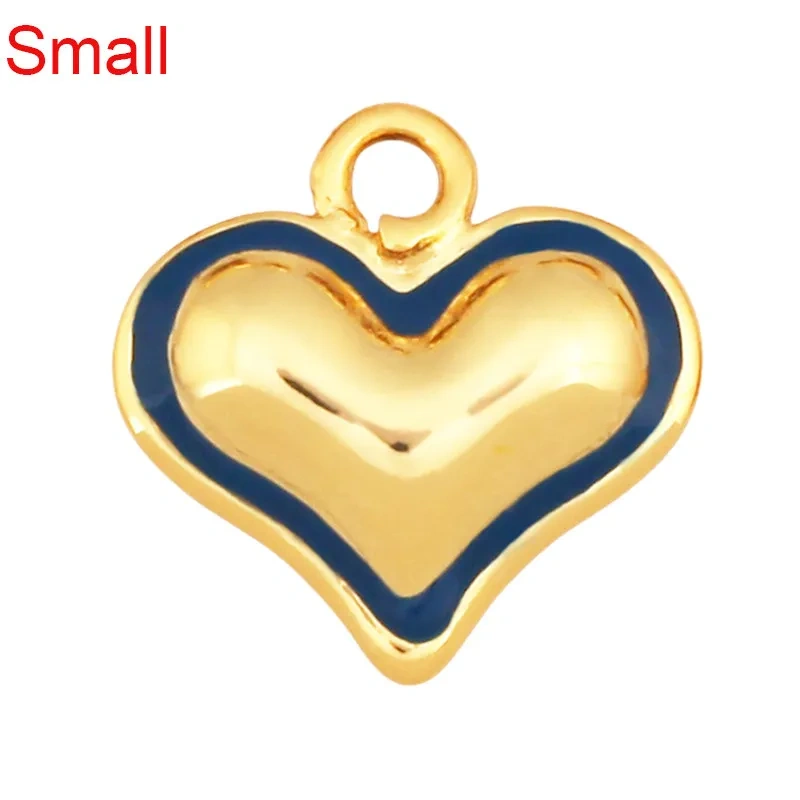 Trendy Love Heart Gesture Charm Pendant,18K Real Gold Plated Jewelry Necklace Bracelet Making Components Findings Supplies R37