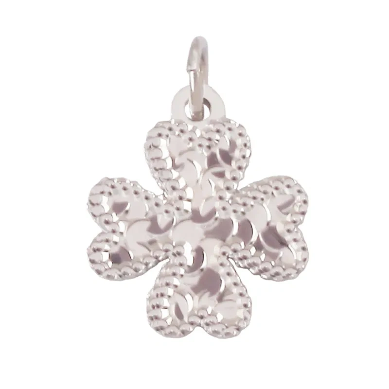 Trendy Love Heart Star Butterfly Bear Clover Charm Pendant,18K Real Gold Plated Jewelry Necklace Bracelet DIY Making Supply R26