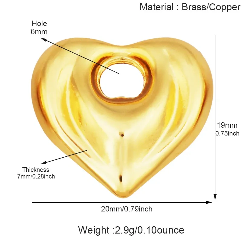 Trendy Love Heart Gesture Charm Pendant,18K Real Gold Plated Jewelry Necklace Bracelet Making Components Findings Supplies R37