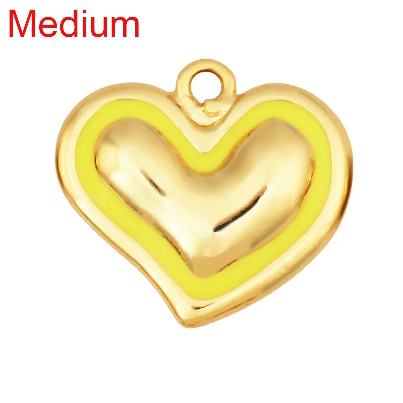 Trendy Love Heart Gesture Charm Pendant,18K Real Gold Plated Jewelry Necklace Bracelet Making Components Findings Supplies R37