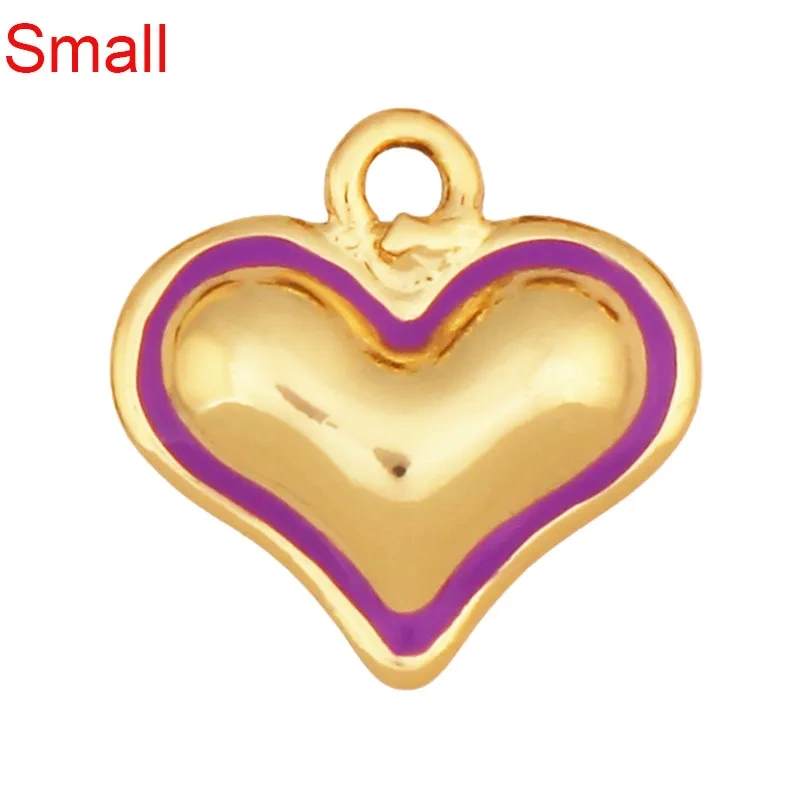 Trendy Love Heart Gesture Charm Pendant,18K Real Gold Plated Jewelry Necklace Bracelet Making Components Findings Supplies R37