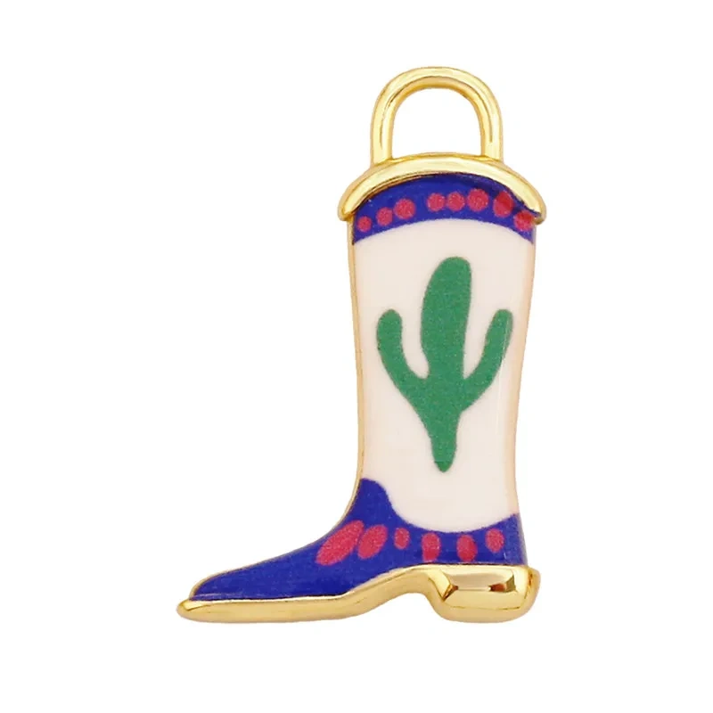 Trendy European Style Handmade Ceramic Necklace Charm Clover Heart Boot Charm Pendant,DIY Jewelry Necklace Bracelet Supplies R40