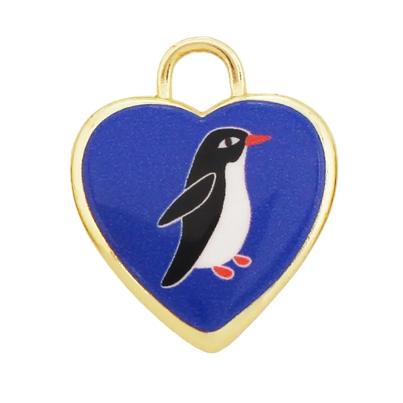 Hand Painted Ceramic Heart Oval Pet Leopard Strawberry Cherry Snail Charm Pendant,DIY Jewelry Necklace Bracelet Supplies R44