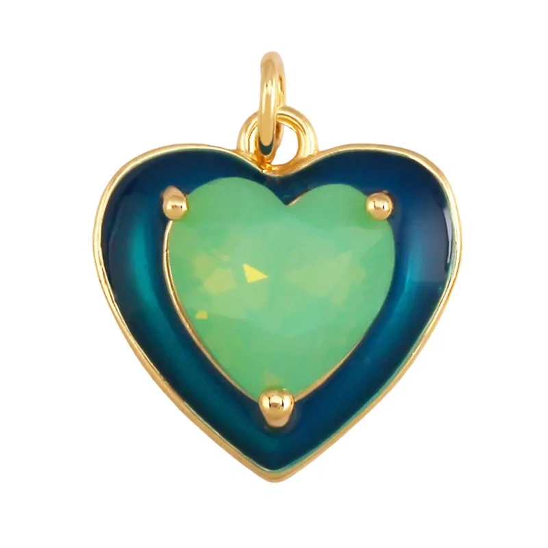 Trendy Love Heart Gesture Charm Pendant,18K Real Gold Plated Jewelry Necklace Bracelet Making Components Findings Supplies R37