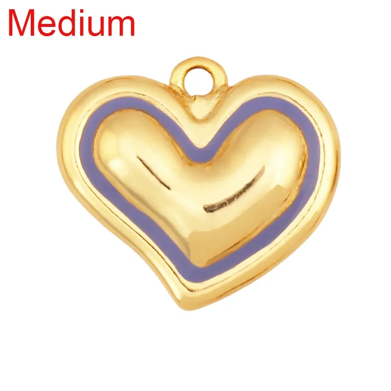 Trendy Love Heart Gesture Charm Pendant,18K Real Gold Plated Jewelry Necklace Bracelet Making Components Findings Supplies R37