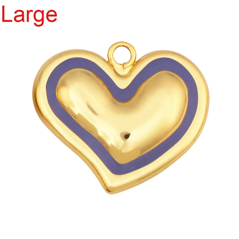 Trendy Love Heart Gesture Charm Pendant,18K Real Gold Plated Jewelry Necklace Bracelet Making Components Findings Supplies R37