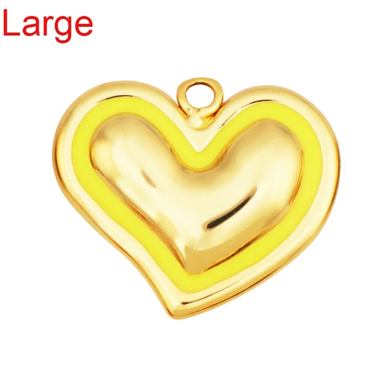 Trendy Love Heart Gesture Charm Pendant,18K Real Gold Plated Jewelry Necklace Bracelet Making Components Findings Supplies R37