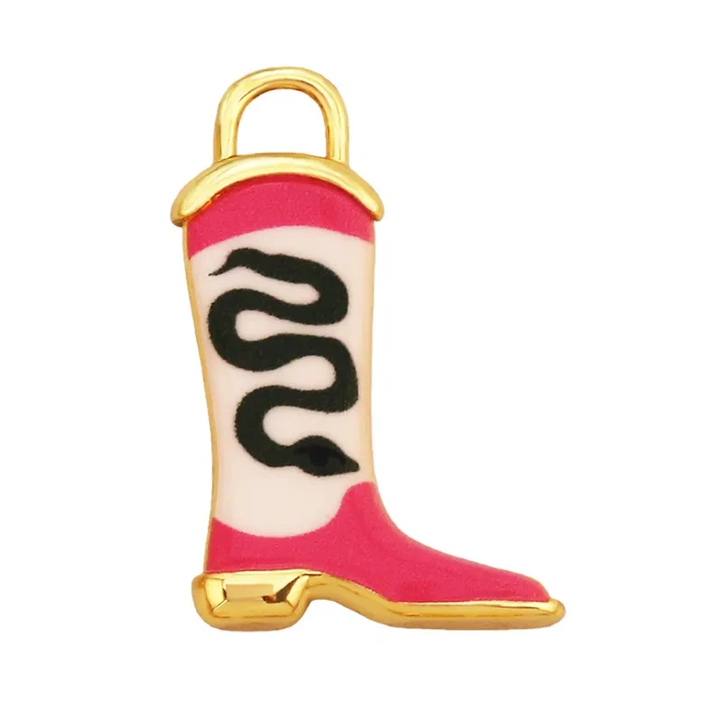Trendy European Style Handmade Ceramic Necklace Charm Clover Heart Boot Charm Pendant,DIY Jewelry Necklace Bracelet Supplies R40