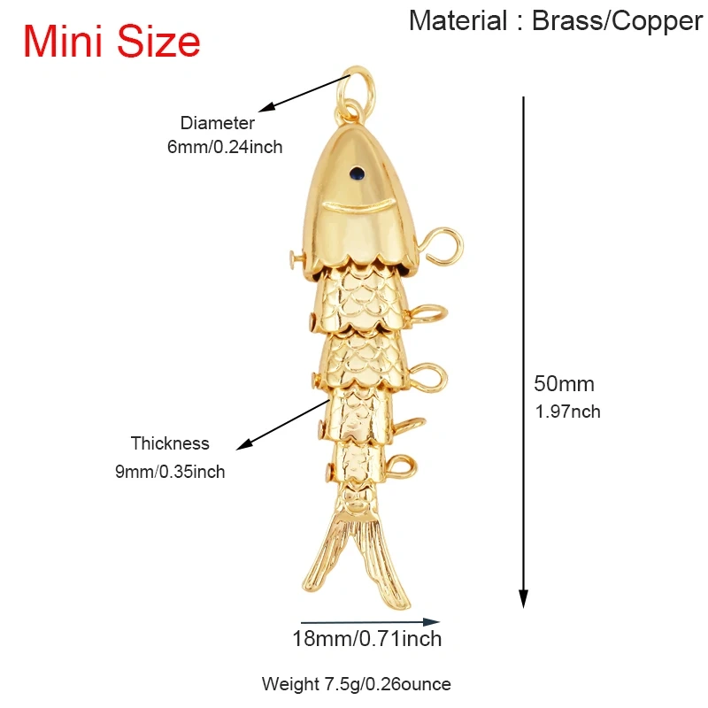 Jumbo Large Enamel Colourful Fish Lobster Shell Pendant,18K Real Gold Silver Plated Zircon Jewelry Finding Supplies R01