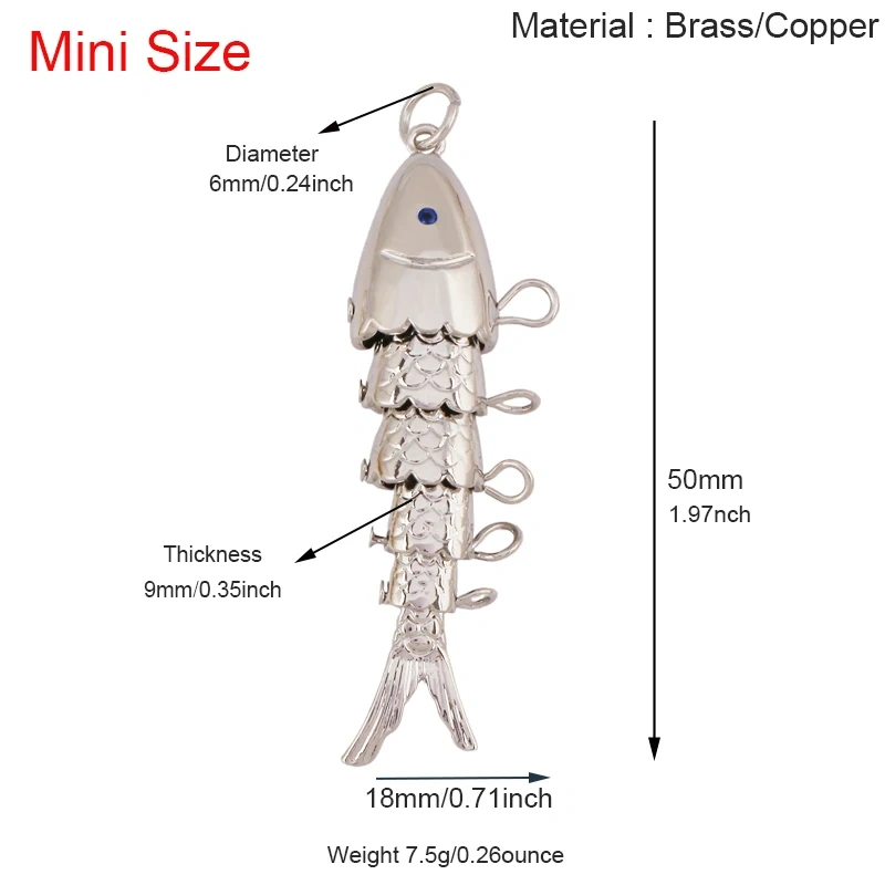 Jumbo Large Enamel Colourful Fish Lobster Shell Pendant,18K Real Gold Silver Plated Zircon Jewelry Finding Supplies R01