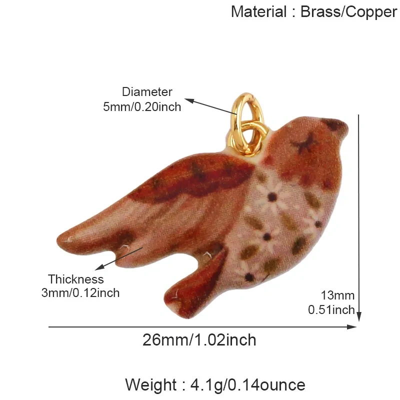 Vintage Style Cup Beauty Dog  Monster Bird Snake Envelope Strawberry Heart Brass Charm Pendant, Handy Craft Necklace Supply R63