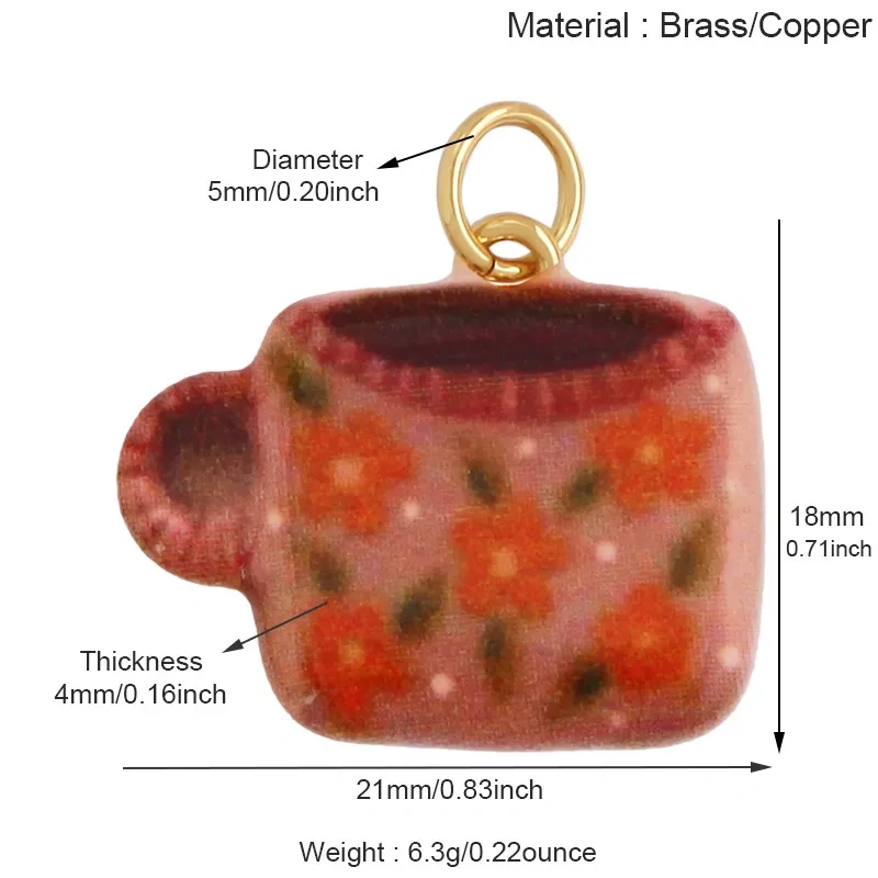Vintage Style Cup Beauty Dog  Monster Bird Snake Envelope Strawberry Heart Brass Charm Pendant, Handy Craft Necklace Supply R63