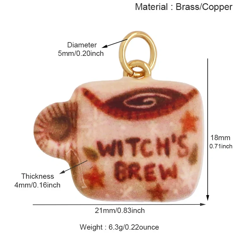 Vintage Style Cup Beauty Dog  Monster Bird Snake Envelope Strawberry Heart Brass Charm Pendant, Handy Craft Necklace Supply R63