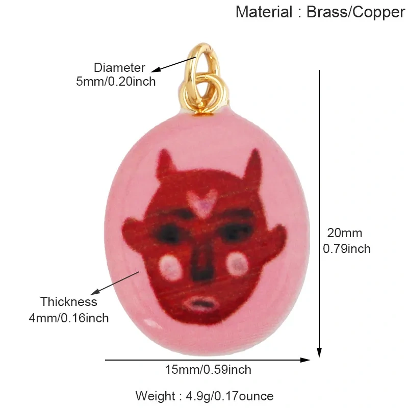 Vintage Style Cup Beauty Dog  Monster Bird Snake Envelope Strawberry Heart Brass Charm Pendant, Handy Craft Necklace Supply R63