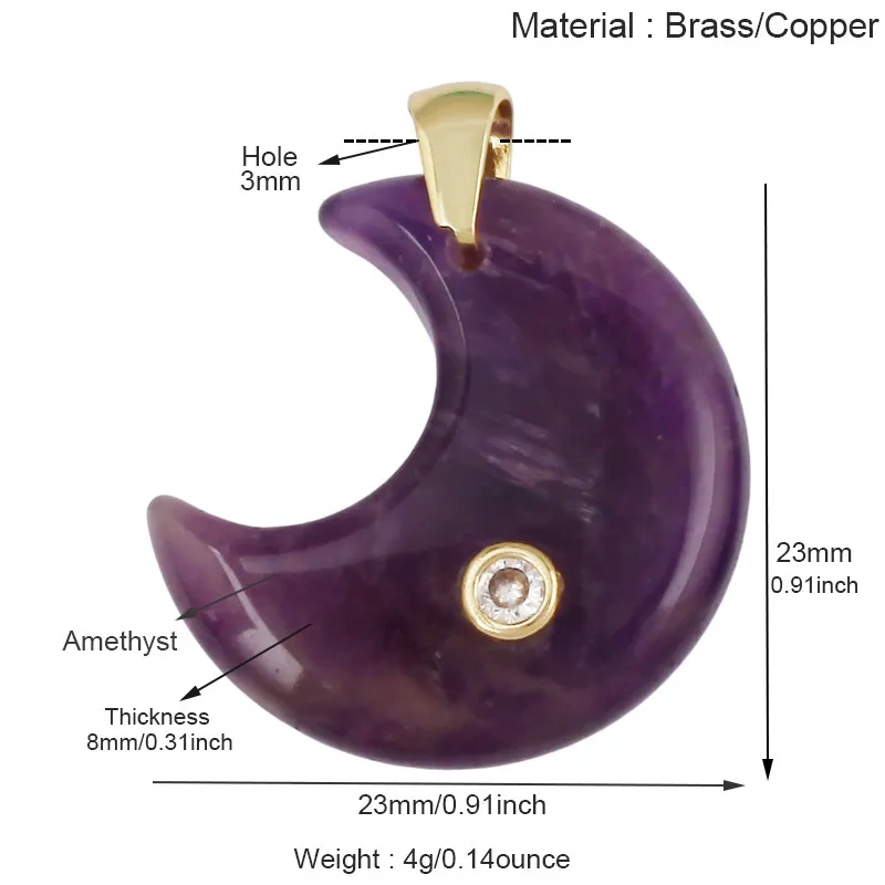 Semi-precious Stone Star Moon Sun Pendant,Turquoise Amethyst Strawberry Quartz Agate Jade Crystal Charm For Jewelry Making R80