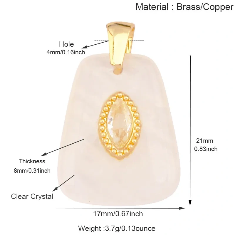 Natural Gemstone Pendants Turquoise Lapis Amethyst Quartz,Water Drop Oval Round Geometric Charm DIY Jewelry Making Supplies R88
