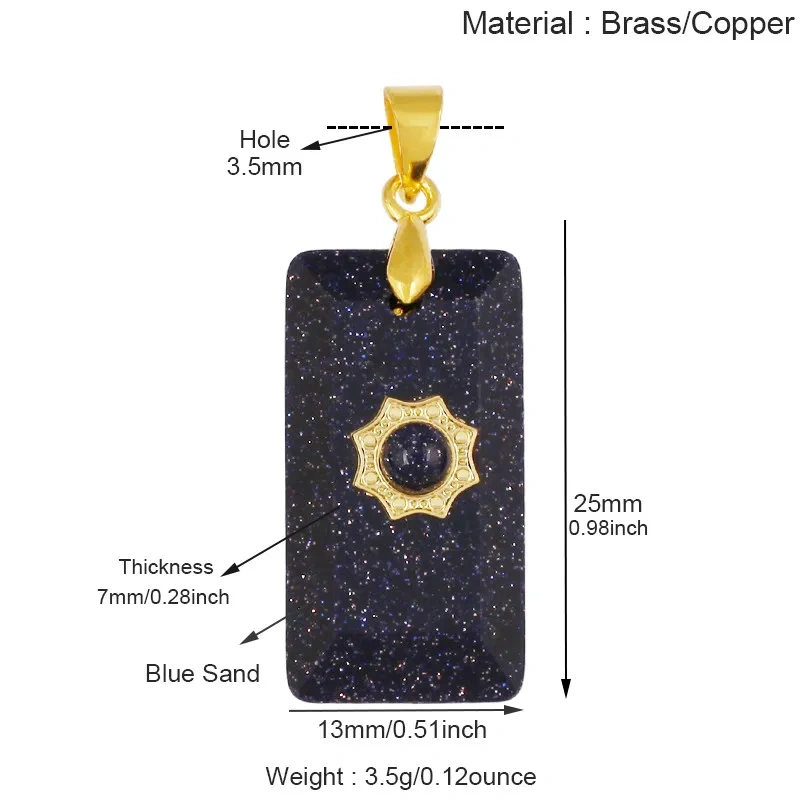 Semi-precious Stone Star Moon Sun Pendant,Turquoise Amethyst Strawberry Quartz Agate Jade Crystal Charm For Jewelry Making R80