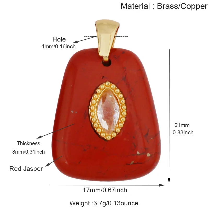 Natural Gemstone Pendants Turquoise Lapis Amethyst Quartz,Water Drop Oval Round Geometric Charm DIY Jewelry Making Supplies R88