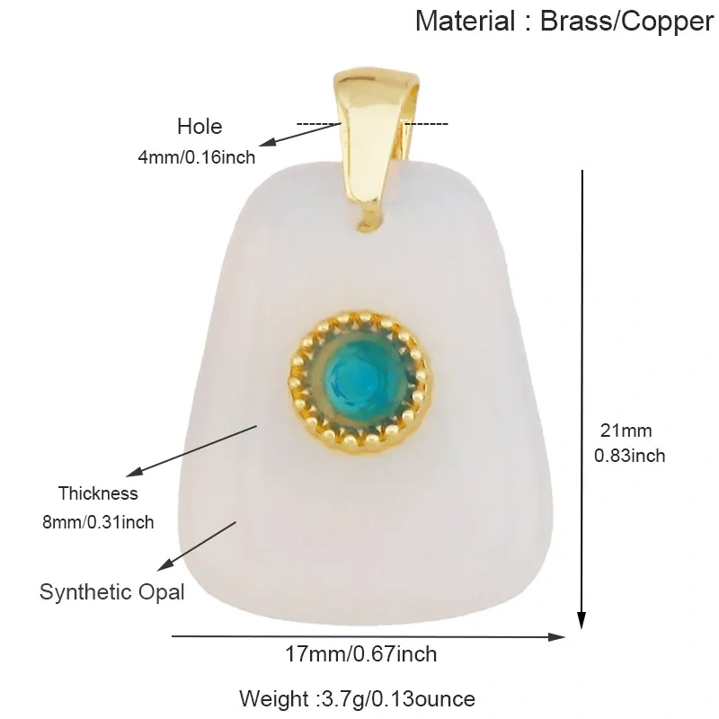 Natural Gemstone Pendants Turquoise Lapis Amethyst Quartz,Water Drop Oval Round Geometric Charm DIY Jewelry Making Supplies R88