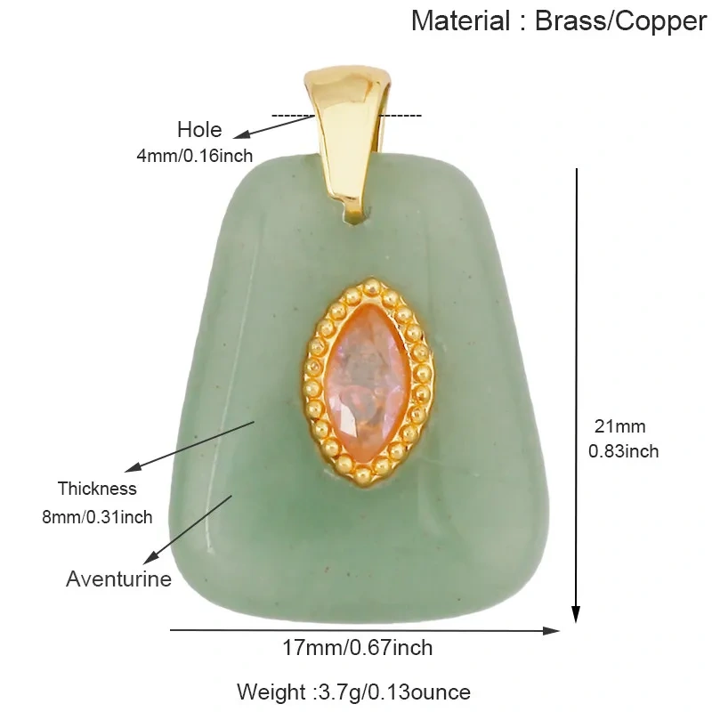 Natural Gemstone Pendants Turquoise Lapis Amethyst Quartz,Water Drop Oval Round Geometric Charm DIY Jewelry Making Supplies R88