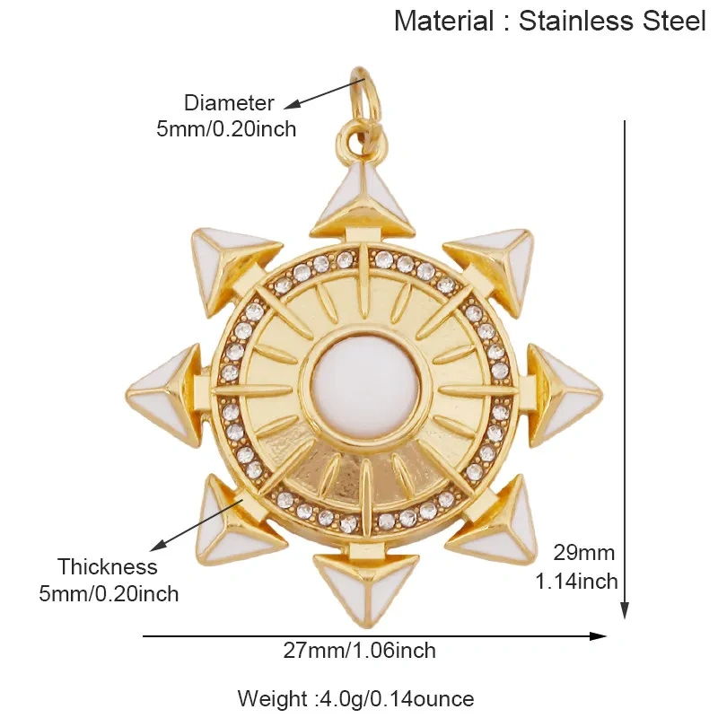 Fashion European American Stainless Steel Sun Star Moon Charm Pendant,Necklace Bracelet Jewelry Pendant Accessory Supply R70