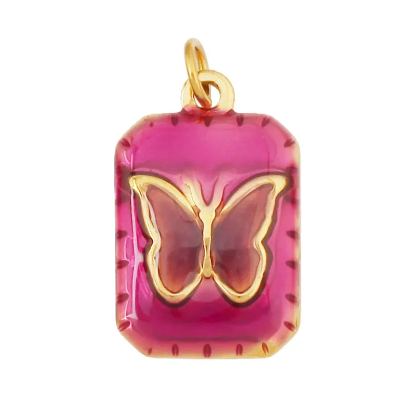 Stainless Steel Animal Insect Butterfly Beetle Swallow Bird Bee Charm Pendant,DIY Necklace Bracelet Jewelry Painted Supply R71