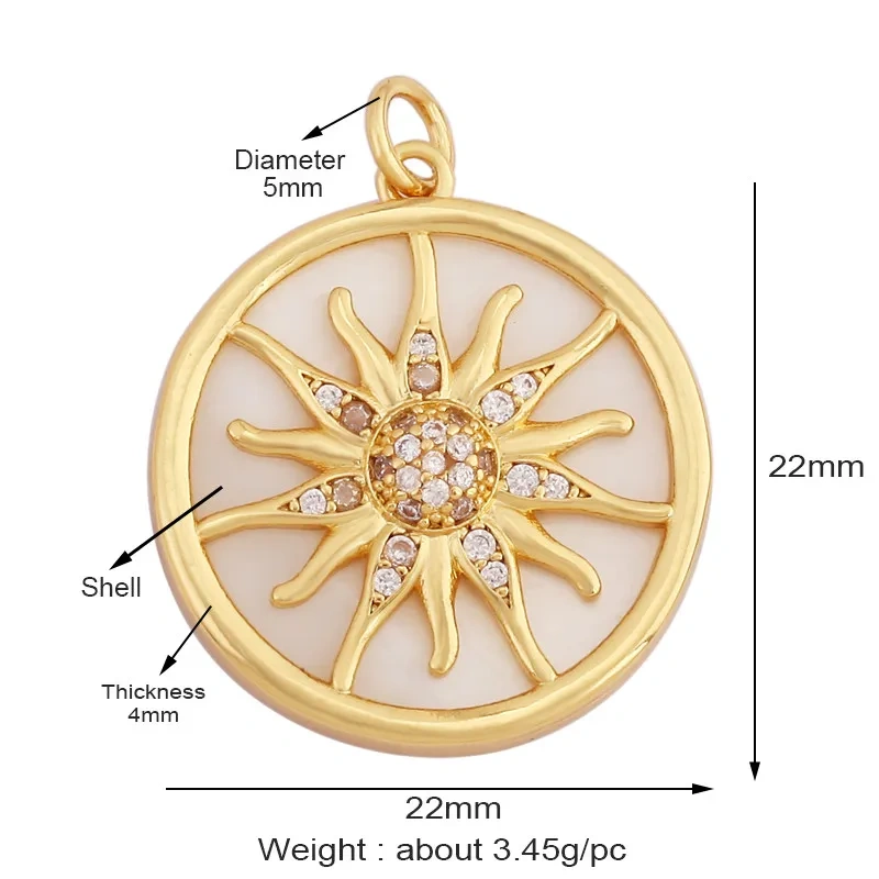 Trendy Stainless Steel Sun Star Apollo Colorful Charm Pendant,Handmade DIY Bracelet Necklace Jewelry Accessory Supplies R66