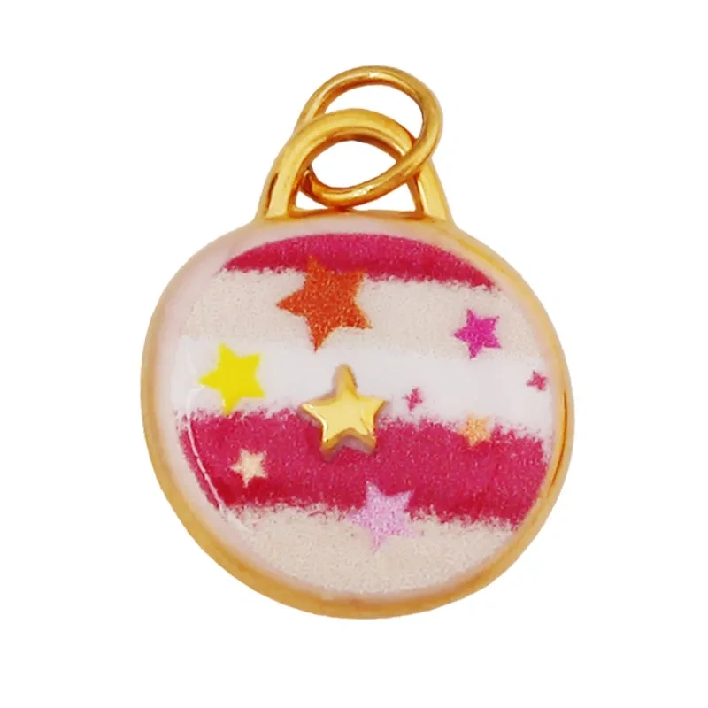 Trendy Stainless Steel Sun Star Apollo Colorful Charm Pendant,Handmade DIY Bracelet Necklace Jewelry Accessory Supplies R66