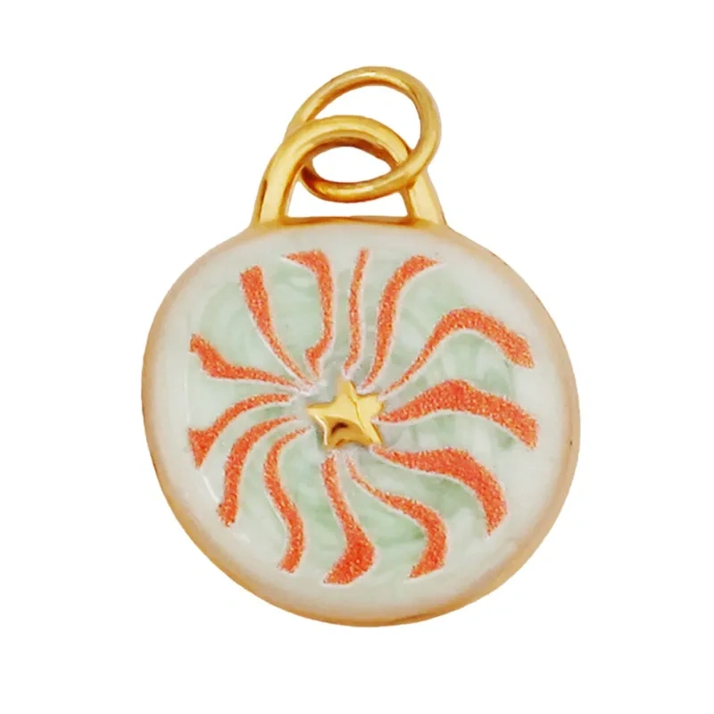 Trendy Stainless Steel Sun Star Apollo Colorful Charm Pendant,Handmade DIY Bracelet Necklace Jewelry Accessory Supplies R66