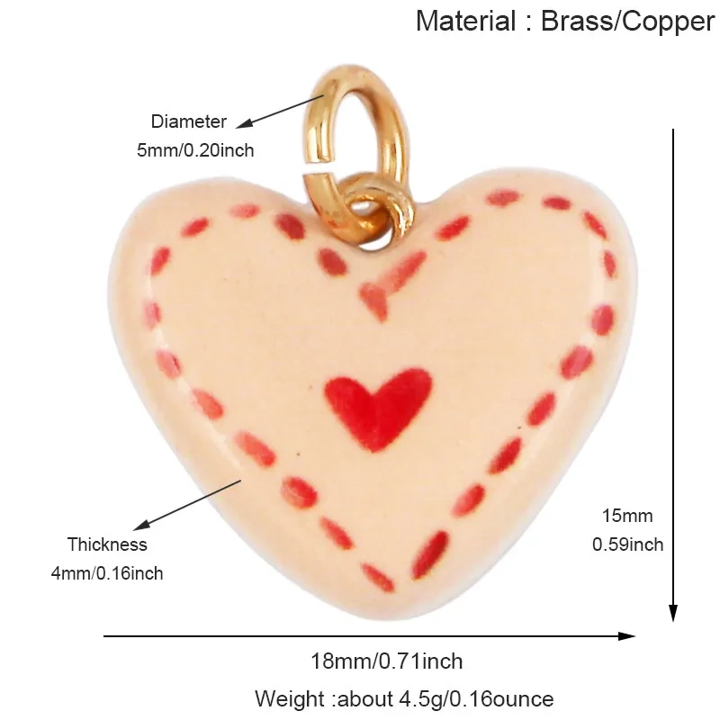 Trendy Colorful Heart Star Charm Pendant,Love Kiss Mom Lucky Letter Choker DIY Jewelry Making Necklace Bracelet Supplies L46