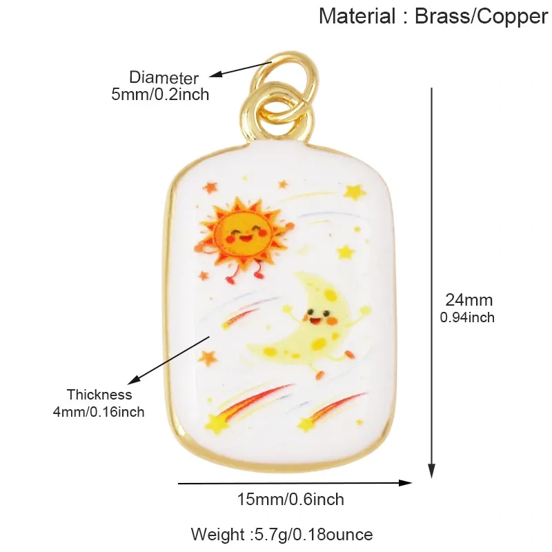Trendy Sky Cloud Star Moon Weather Spaceship Hot Air Balloon Universe Geometric Pendant,Necklace Dainty Collarbone Jewelry M47