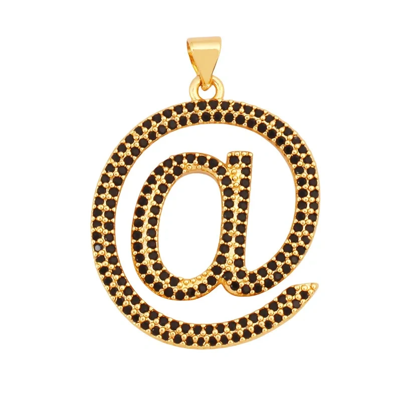 Trendy Network Symbol Cubic Zirconia Charms Pendants,DIY Jewelry Making Accessories For Necklace Bracelet Earring Supply R26