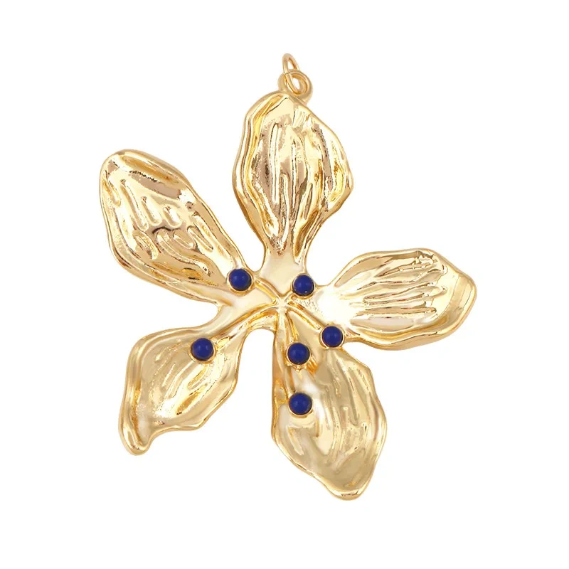 Trendy Colorful Flower Four Leaf Clover Charm Pendant,DIY Jewelry Accessories for Necklace Making Bracelet Earring Supplies R36