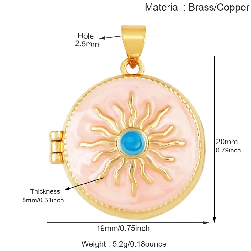 Fashion Rose Tulip Sunflower Four Leaf Clover Charms Pendant,Openable Heart Flower Locket Necklaces Bracelet Jewelry Supply M44