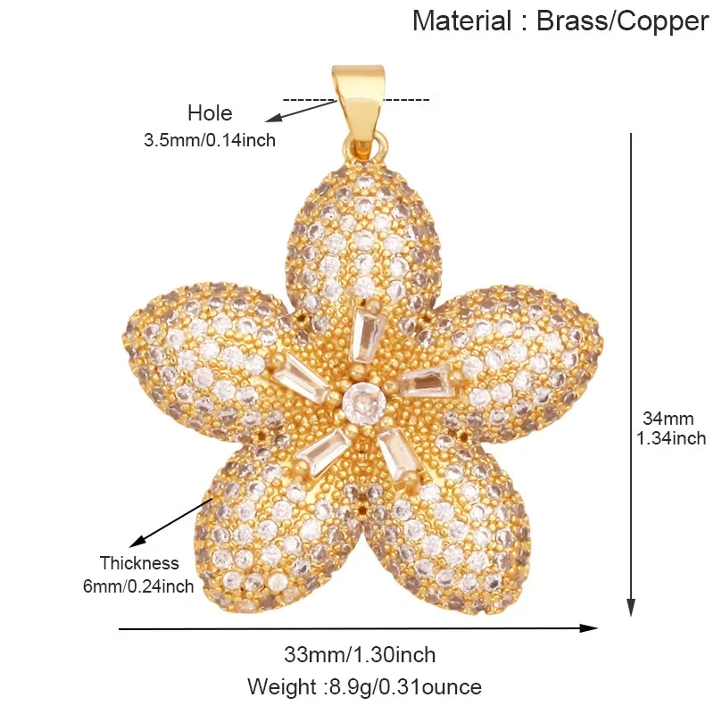 Trendy Colorful Flower Four Leaf Clover Charm Pendant,DIY Jewelry Accessories for Necklace Making Bracelet Earring Supplies R36