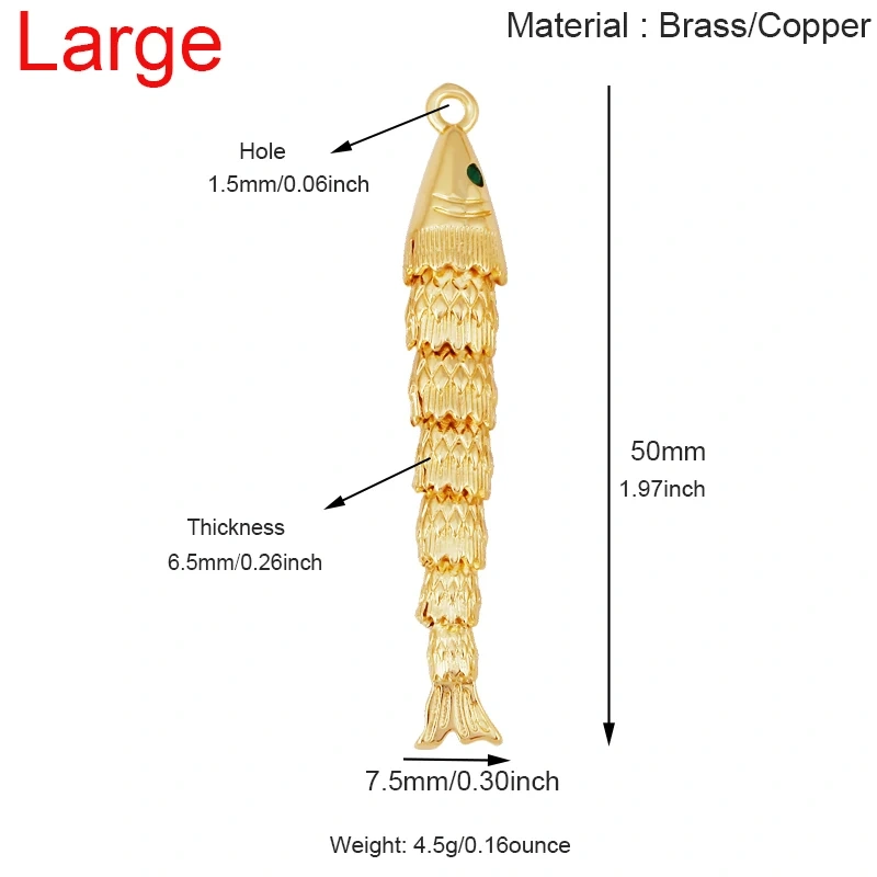 Enamel Fish Bone Squid Marine Sea Dalphin Charm Pendant,18K Real Gold Silver Plated Zircon Jewelry Finding Supplies S87 S75