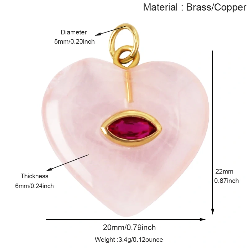 Fashion Heart Drop Shape Pendant Necklace,Amethyst Turquoise Red Black Agate Jade Agate Amethyst Amazonite Jewelry Supplies R16