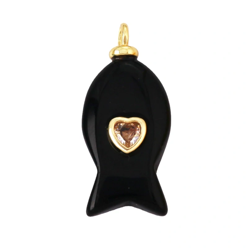Fashion Heart Drop Shape Pendant Necklace,Amethyst Turquoise Red Black Agate Jade Agate Amethyst Amazonite Jewelry Supplies R16
