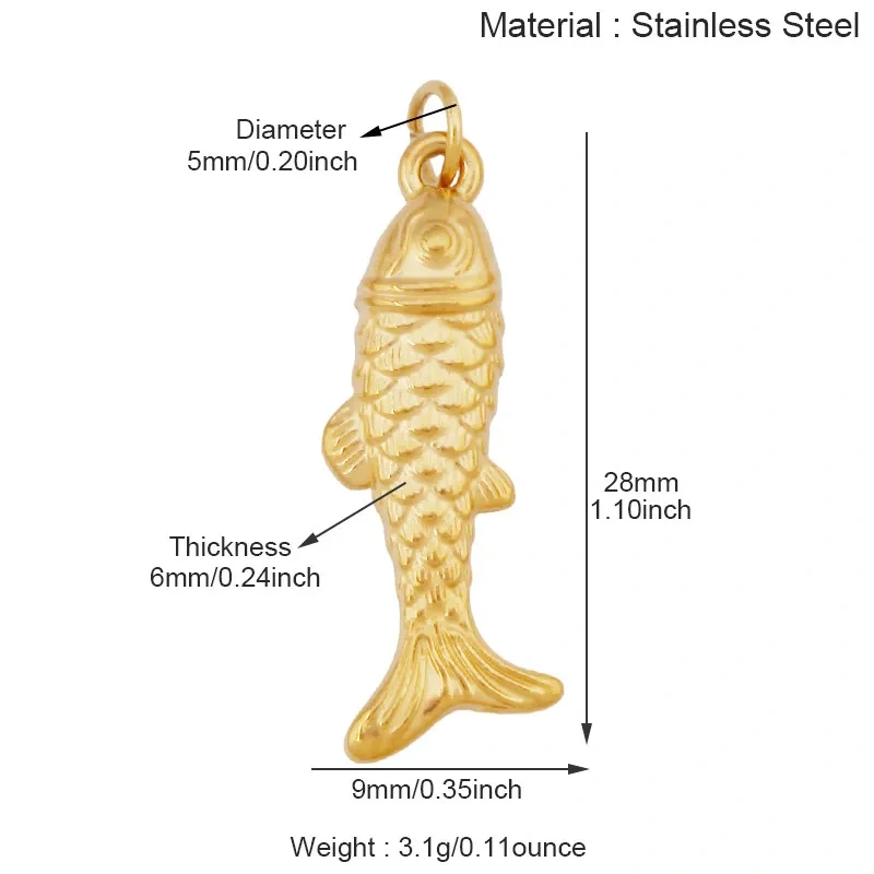 New Stainless Steel Animal Ocean Fish Crab Turtle Dolphin Shell Charm Pendant,Painted DIY Necklace Bracelet Jewelry Supplies R74