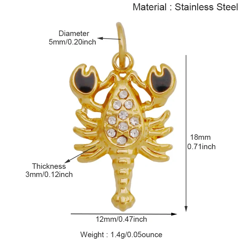 New Stainless Steel Animal Ocean Fish Crab Turtle Dolphin Shell Charm Pendant,Painted DIY Necklace Bracelet Jewelry Supplies R74