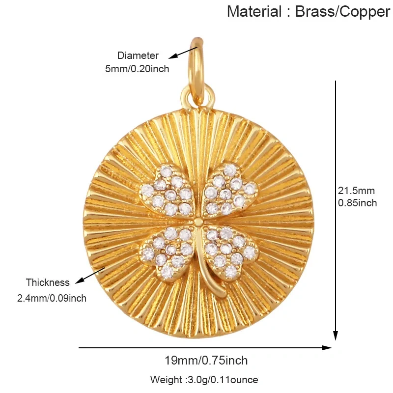 Flower Sunflower Four Leaf Clover Rose Flower Pendant Charms,DIY Jewelry Making Accessories For Necklace Bracelet Earrings R32